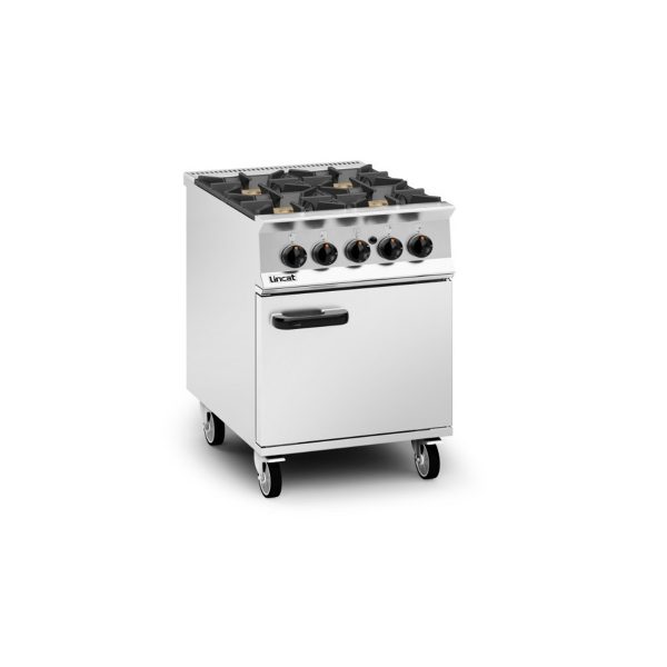 Lincat Opus 800 Propane Gas Free-standing Oven Range - (R/Hand Door) 4 Burners