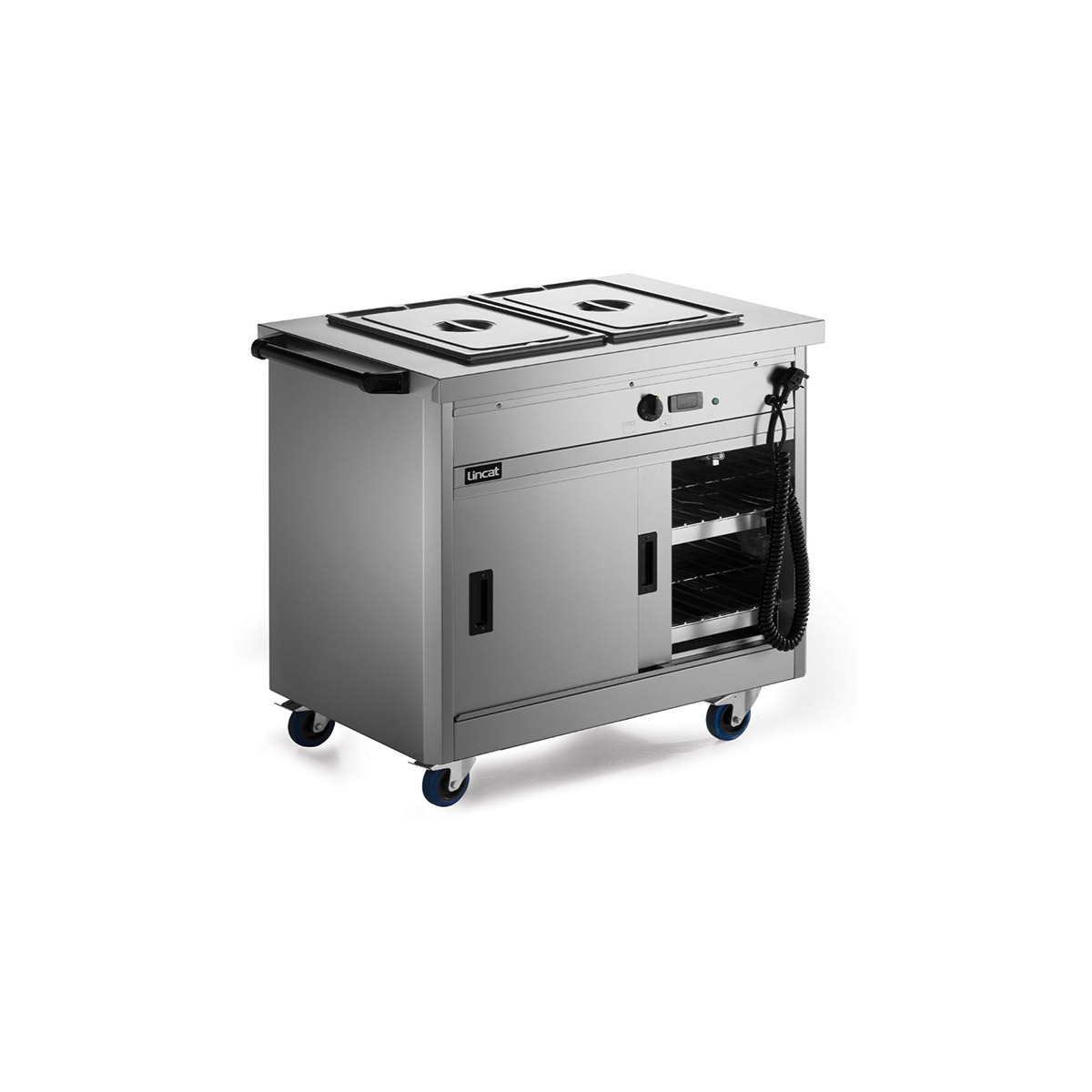 Lincat Panther 670 Series Free-standing Hot Cupboard - Bain Marie Top - 2GN