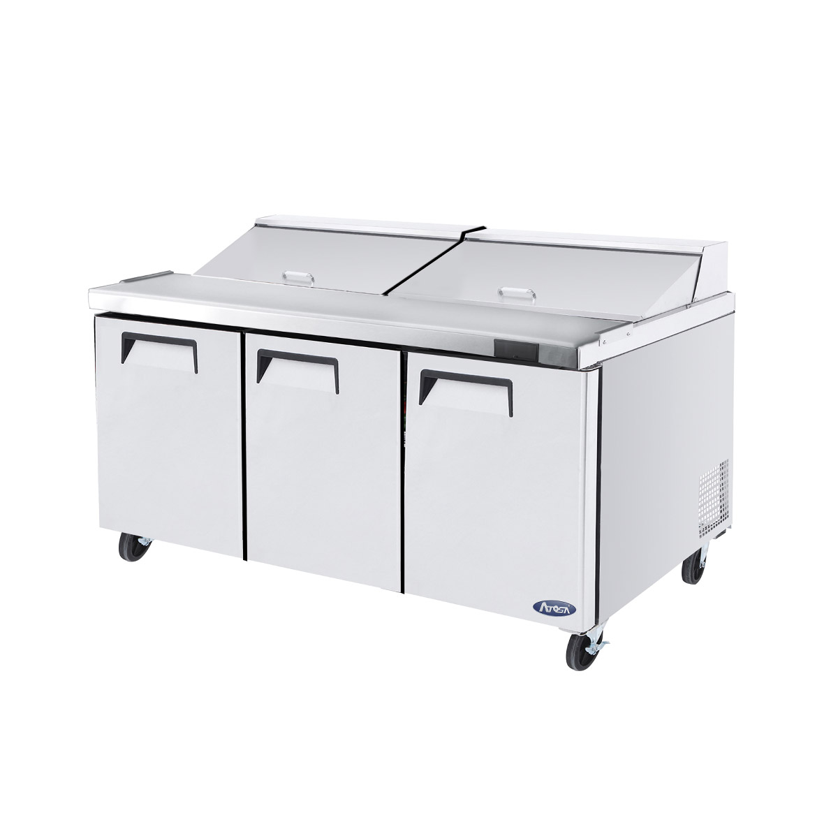 Atosa MSF8304GR Heavy Duty 3 Door Prep Fridge 930 Litres with 18 x 1/6 GN pans