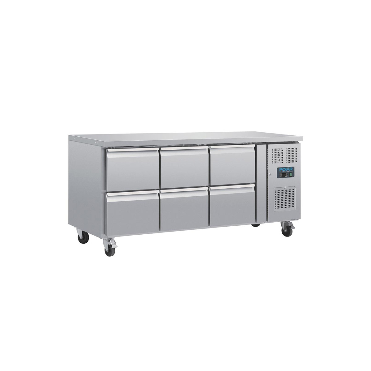 Polar U-Series Six Drawer Gastrnorm Counter Fridge