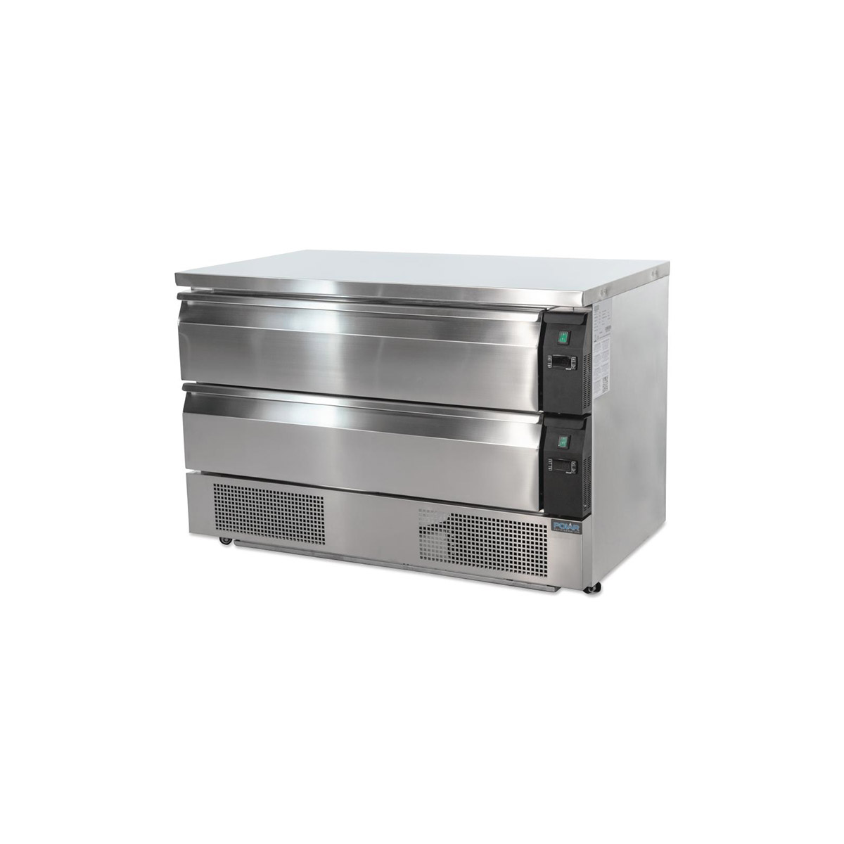 Polar U-Series Double Drawer Counter Fridge Freezer 6xGN