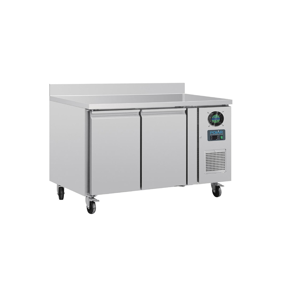 Polar U-Series Double Door Counter Freezer with Upstand 282Ltr