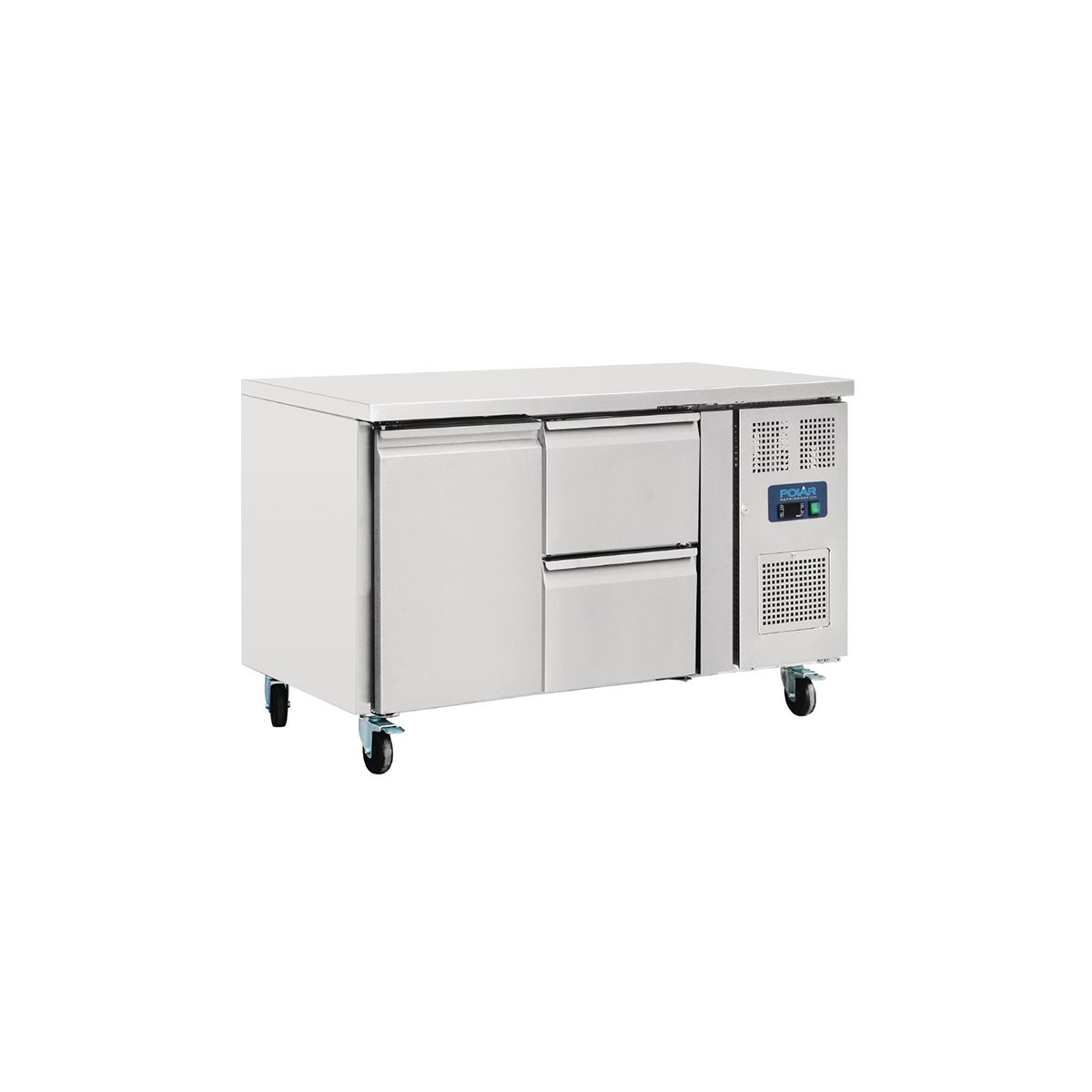 Polar U-Series Double Drawer Counter Fridge 282Ltr