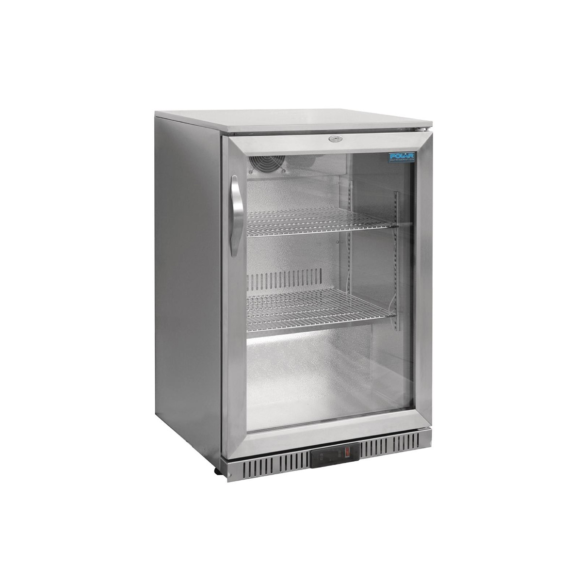 Polar G-Series Back Bar Cooler with Hinged Doors Stainless Steel 138Ltr