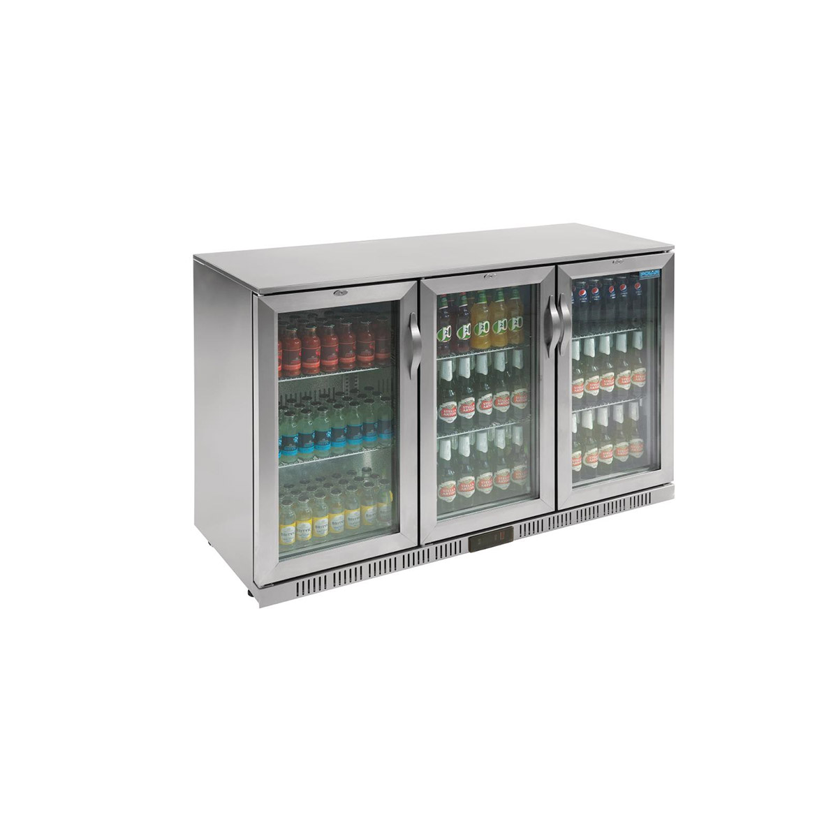 Polar G-Series Back Bar Cooler with Hinged Doors Stainless Steel 330Ltr