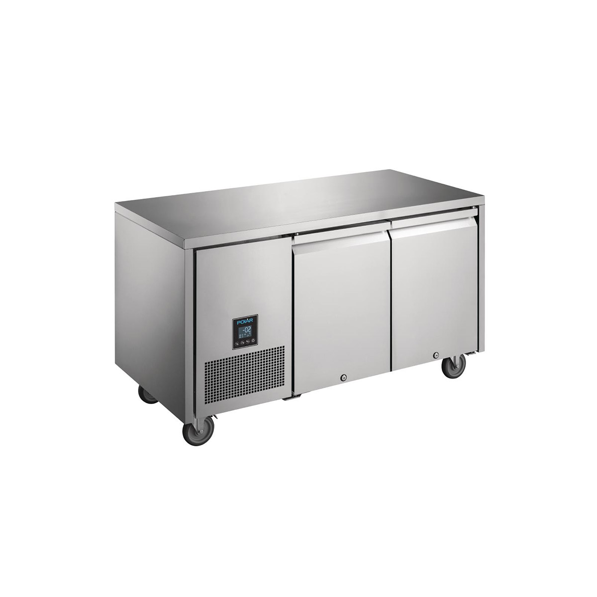 Polar U-Series Premium Double Door Counter Fridge 267Ltr