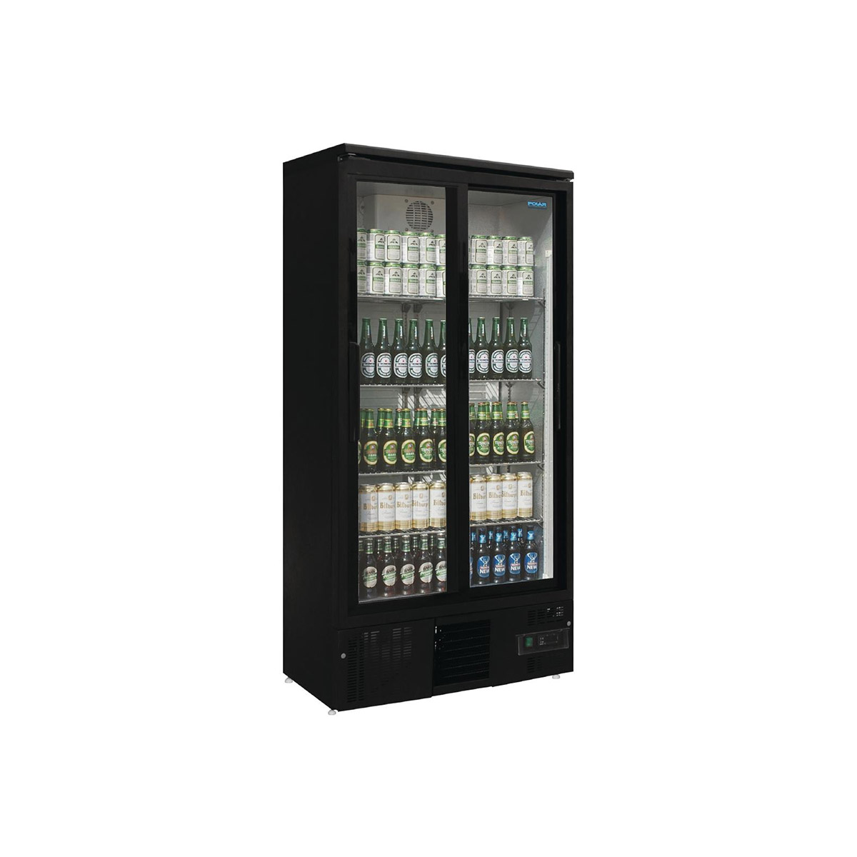 Polar G-Series Upright Back Bar Cooler With Sliding Doors 490Ltr