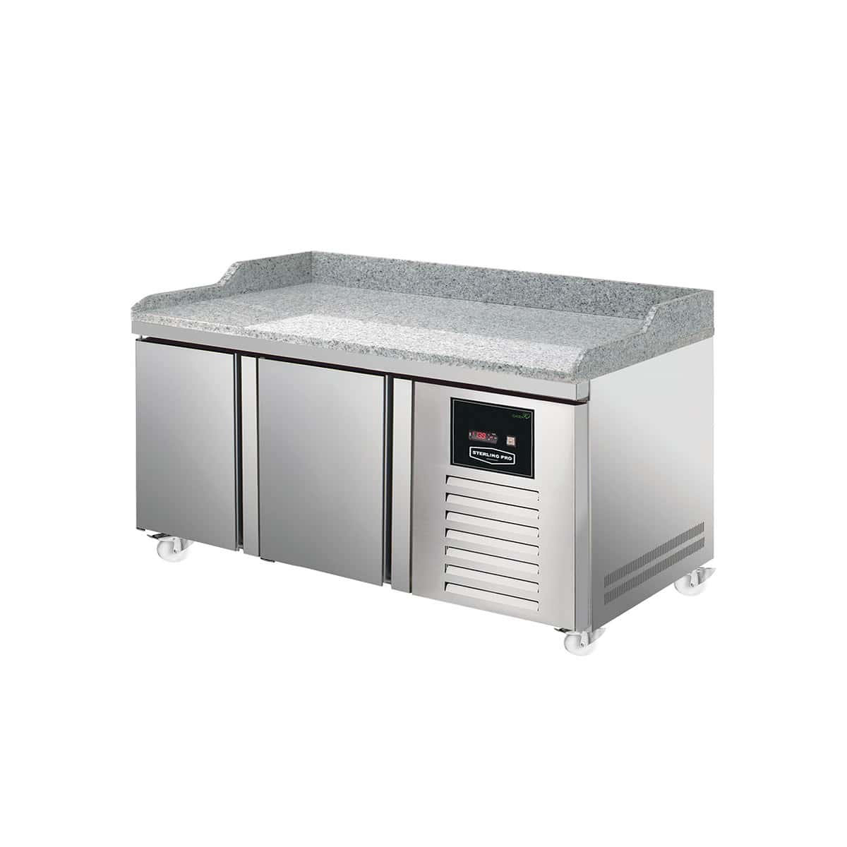 Sterling Pro SPI-7-135-20-GR Two Door Granite Counter Fridge 290 Litres