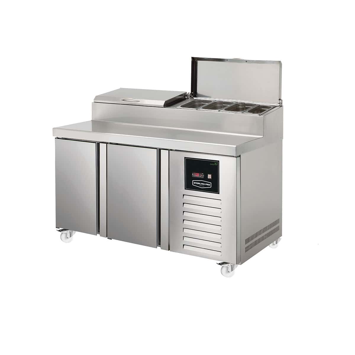 Sterling Pro SPIZ-135 2 Door Refrigerated Pizza Preparation Counter 274 Litres